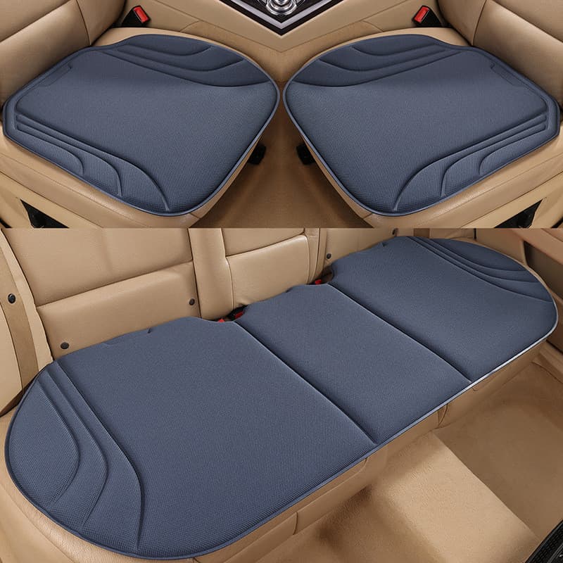 Conjunto de três peças de almofadas para assento de carro em espuma de memória de látex com fibra de algas marinhas, res