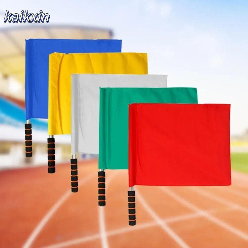 Bandeira De Árbitro De Futebol KAIKXIN , Bandeiras De Linha Multicoloridas Específicas De Competição Sinal Profissionais