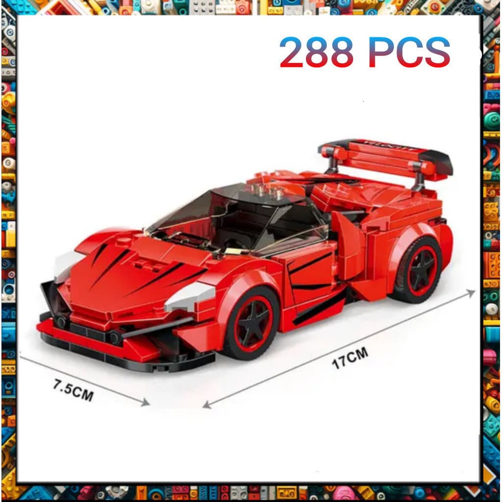 CARRINHO BRINQUEDO DE MONTAR E CONSTRUIR BLOCO COM 288 PEÇAS