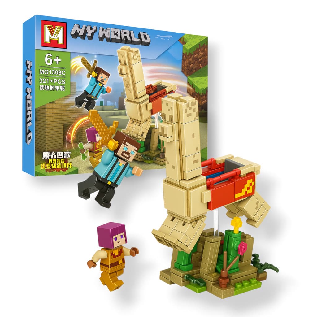 My World 321 pçs: Lhama  do Jogo Minecraft