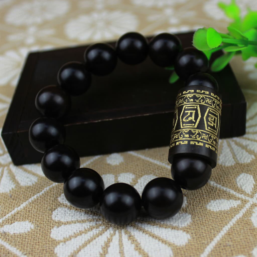 Venda direta do fabricante: Pulseiras de madeira de jujuba com efeito de raios, pulseiras de madeira, pulseiras com mant