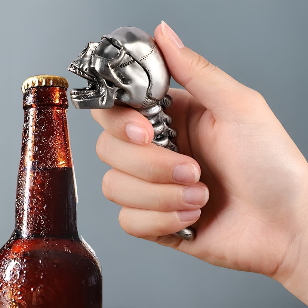 Criativo e Personalizado para Cerveja, Estilo Halloween Abridor de Garrafa de Cabeça de Caveira em Liga