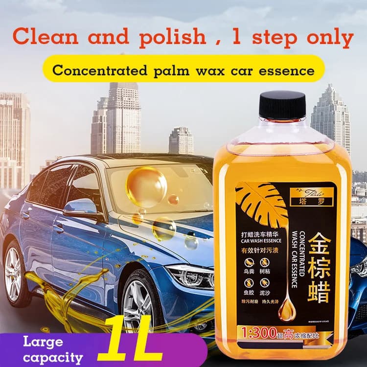 [Forte Limpeza] Cera Líquida De Lavagem Automotiva 1L Concentrado/Alta Espuma/Cera Automotiva/Brilho