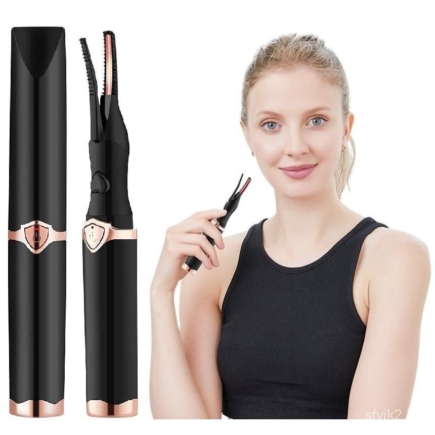Curvador de Cílios Elétrico com 3 Modos de Aquecimento e Pente para Maquiagem e Beleza Rápidas, Ferramenta Portátil para