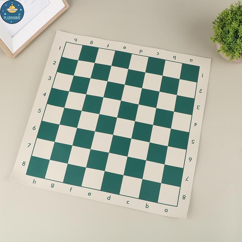 PLUMHOME 1Pc Tabuleiro De Xadrez PVC Couro 34.5cm Portátil Macio Rolável Durável Para Jogos Educativos .