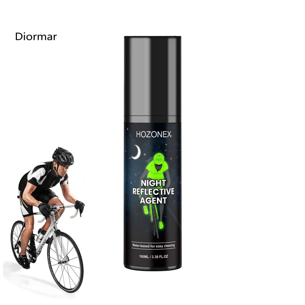 Night Glow Spray Agent 100ml High Visibility Reflective Glow-in-the-dark Fluorescent Paint for Outdoor Running Cycling B