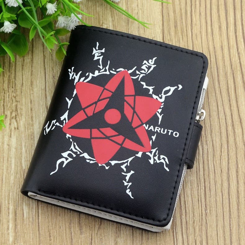 Anime Naruto Carteira Curta De Couro PU Porta-Cartões Bolsa Tipo 2