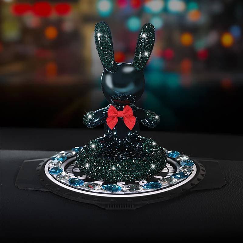 Interior do carro aromaterapia bonito dos desenhos animados sorte coelho ornamentos criativo único diamante-cravejado Co
