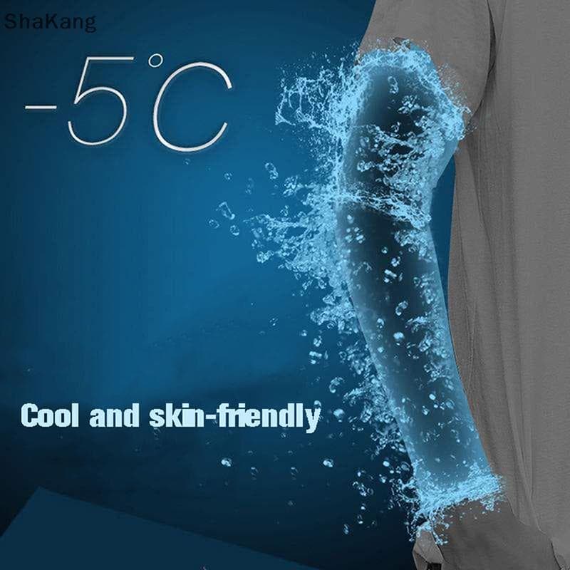 SKMY Manga De Seda Gelada Protetor Solar Manguito Braço Uv Proteção Antiderrapante Verão Equitação Ao Ar Livre SKK