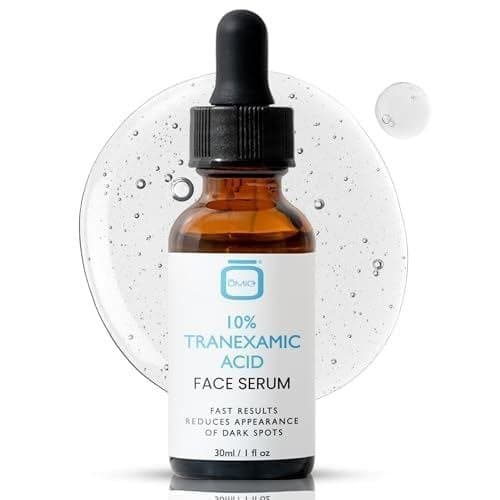 Sérum Facial OMIC de Alta Qualidade com 10% de Ácido Tranexâmico - 1 fl oz / 30ml - Sérum Clareador de, para Mancha
