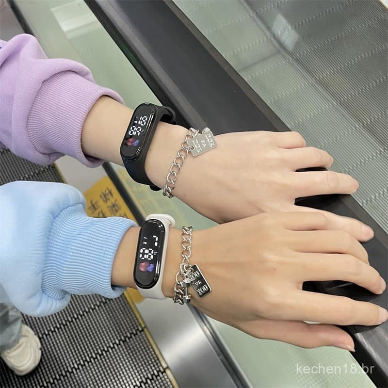 Pulseira esportiva popular, novo modelo 2025 para estudantes do ensino fundamental e médio, relógio infantil, design de