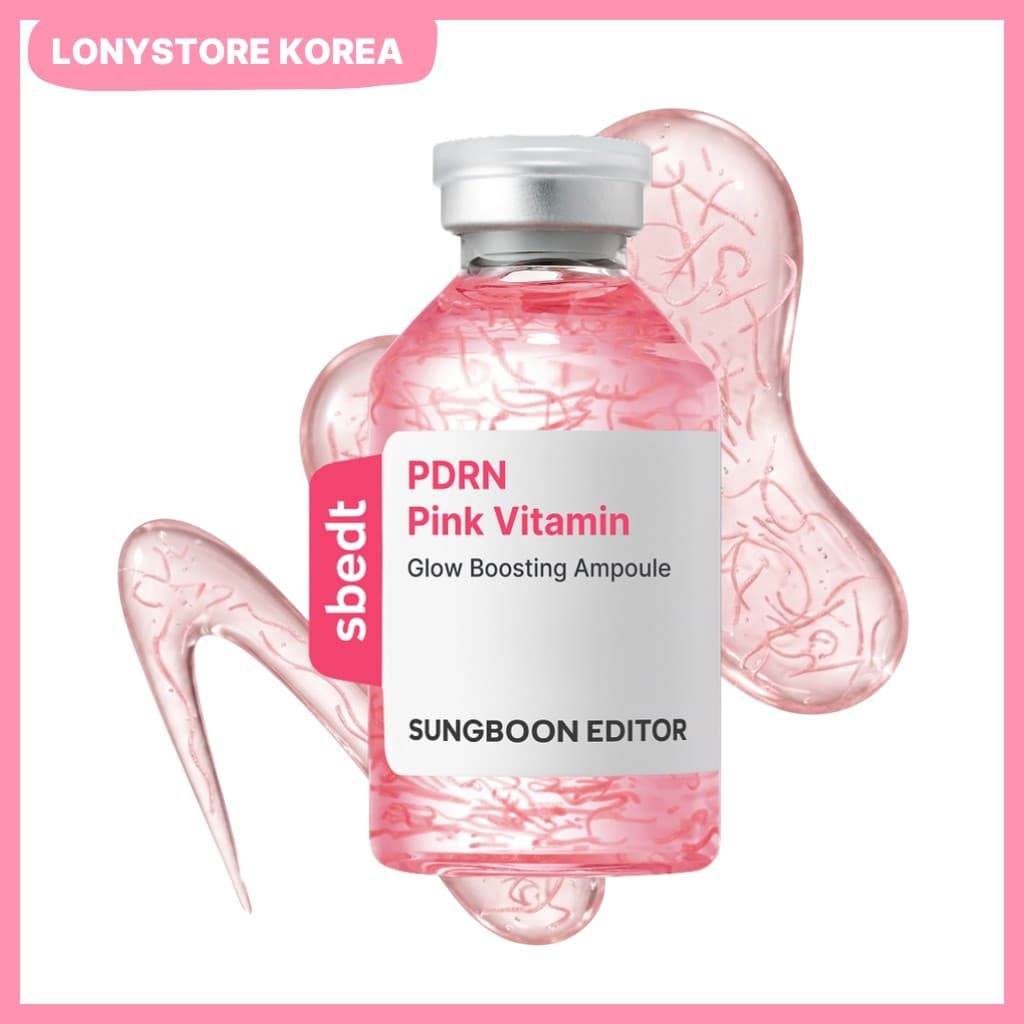 [Edição SUNGBOON] Ampola Intensificadora De Brilho Vitamina Rosa PDRN 40ml | Facial Hidratante E Radiante Cuidados Com A