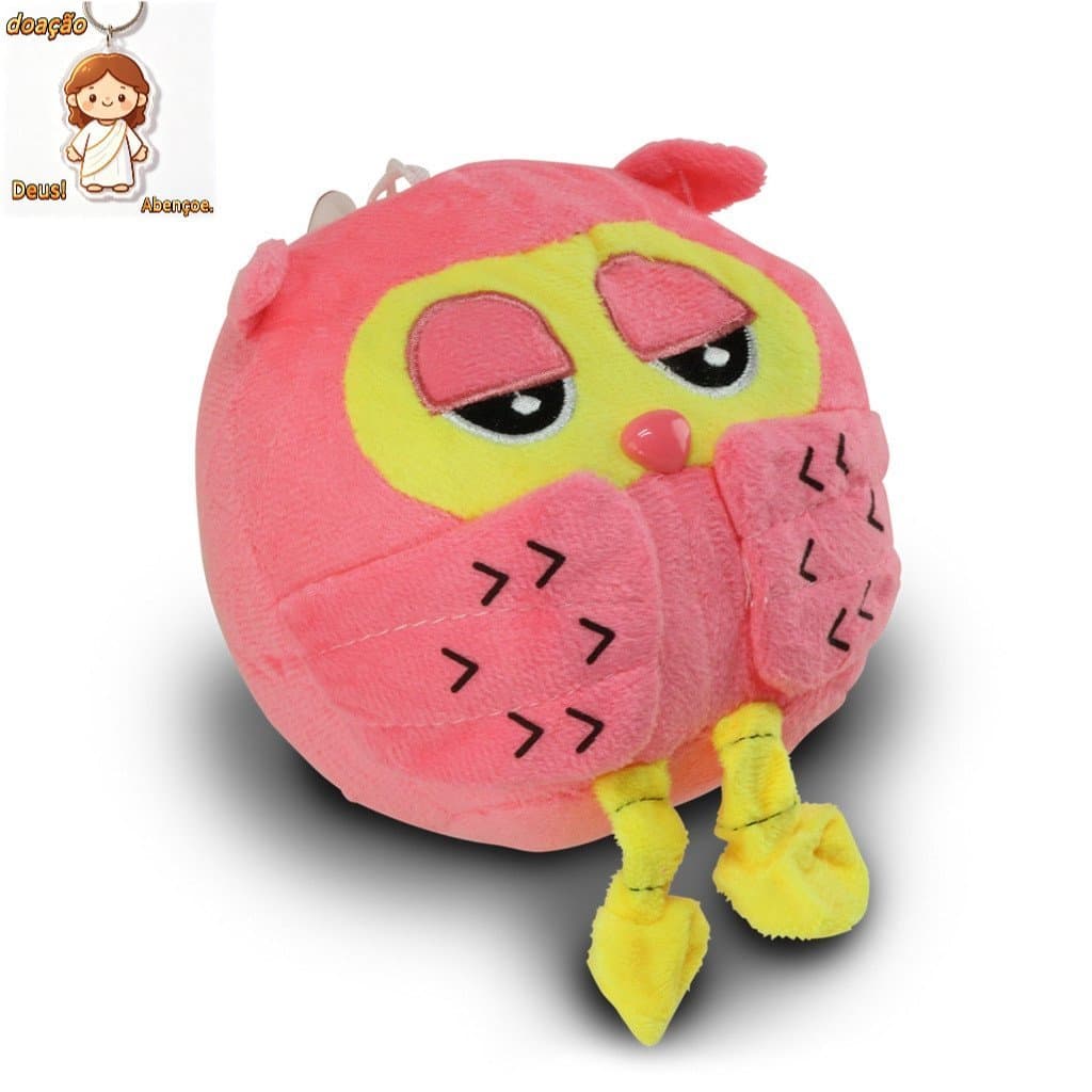 Pelúcia Bicho Coruja Importado Fofinho 20cm