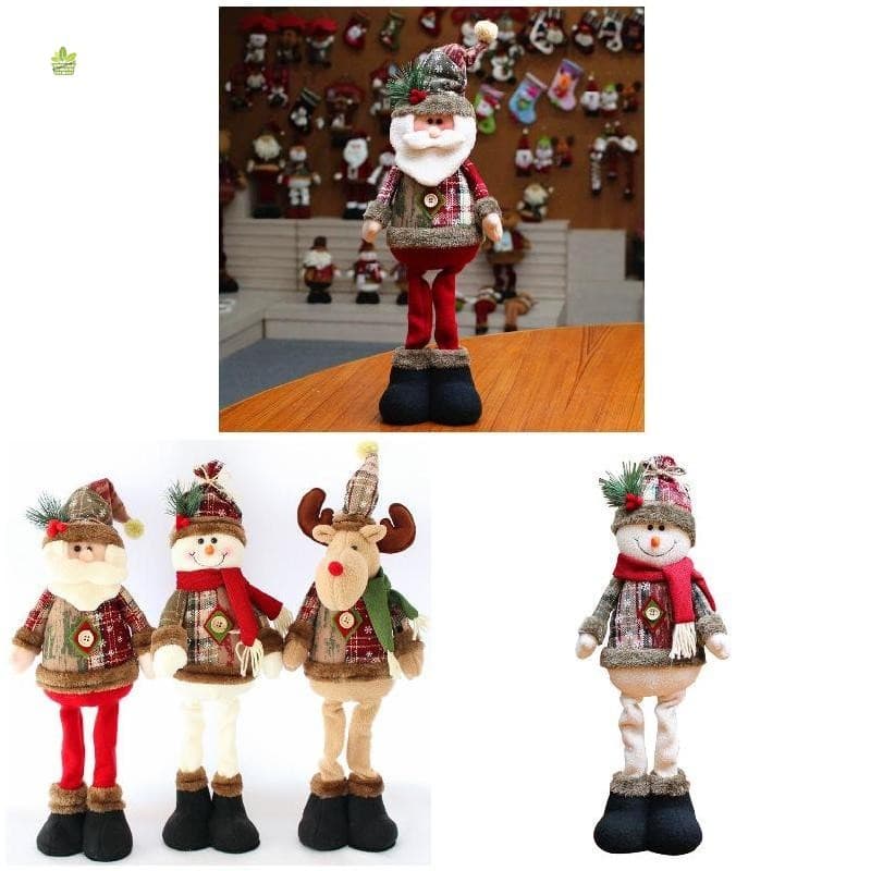 Decoração De Natal Boneca 1 Peça Flanela Pendurado Pingente Papai Noel Boneco De Neve Rena Ornamento Colorido Do Feriado