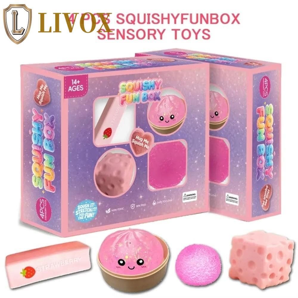 Brinquedo Mole De Manteiga LIVOX , Sensorial De Pão Ascensão Lenta De Inquietação De Queijo De Cor Aleatória