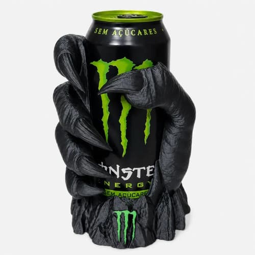 Porta Latas Monster Garra Suporte Decoração Geek