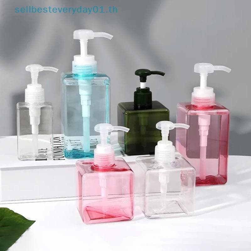 & Sellbest 100-650ml Garrafa Quadrada Sabão Líquido Mousse Pontos Engarrafamento Shampoo Loção Chuveiro Gel Bomba Garraf