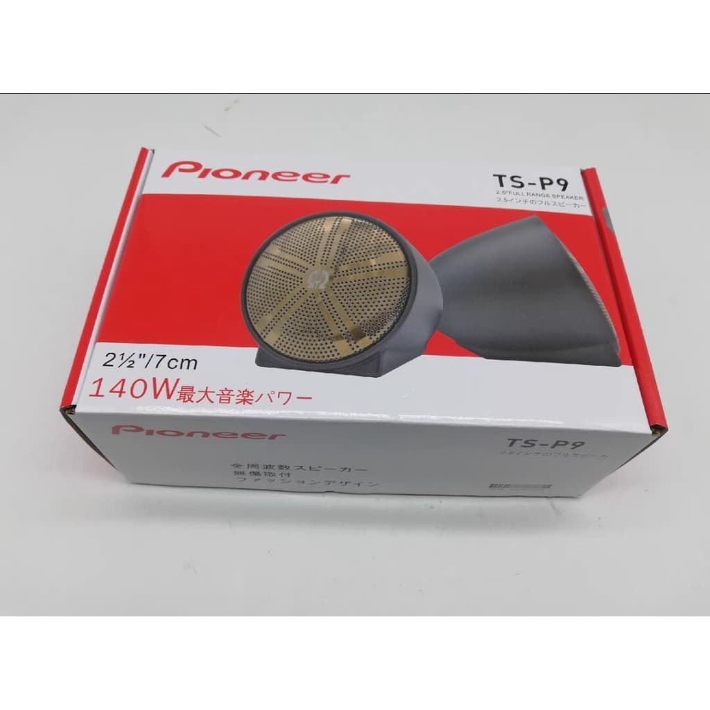 Áudio para carro com alto-falante médio Pioneer TS-P9 com Base tamanho grande 140W
