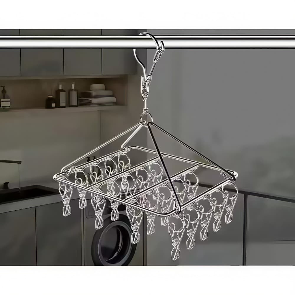 Varal Inox 8/20/40 Prendedores Resistente Secar Meias Calcinhas