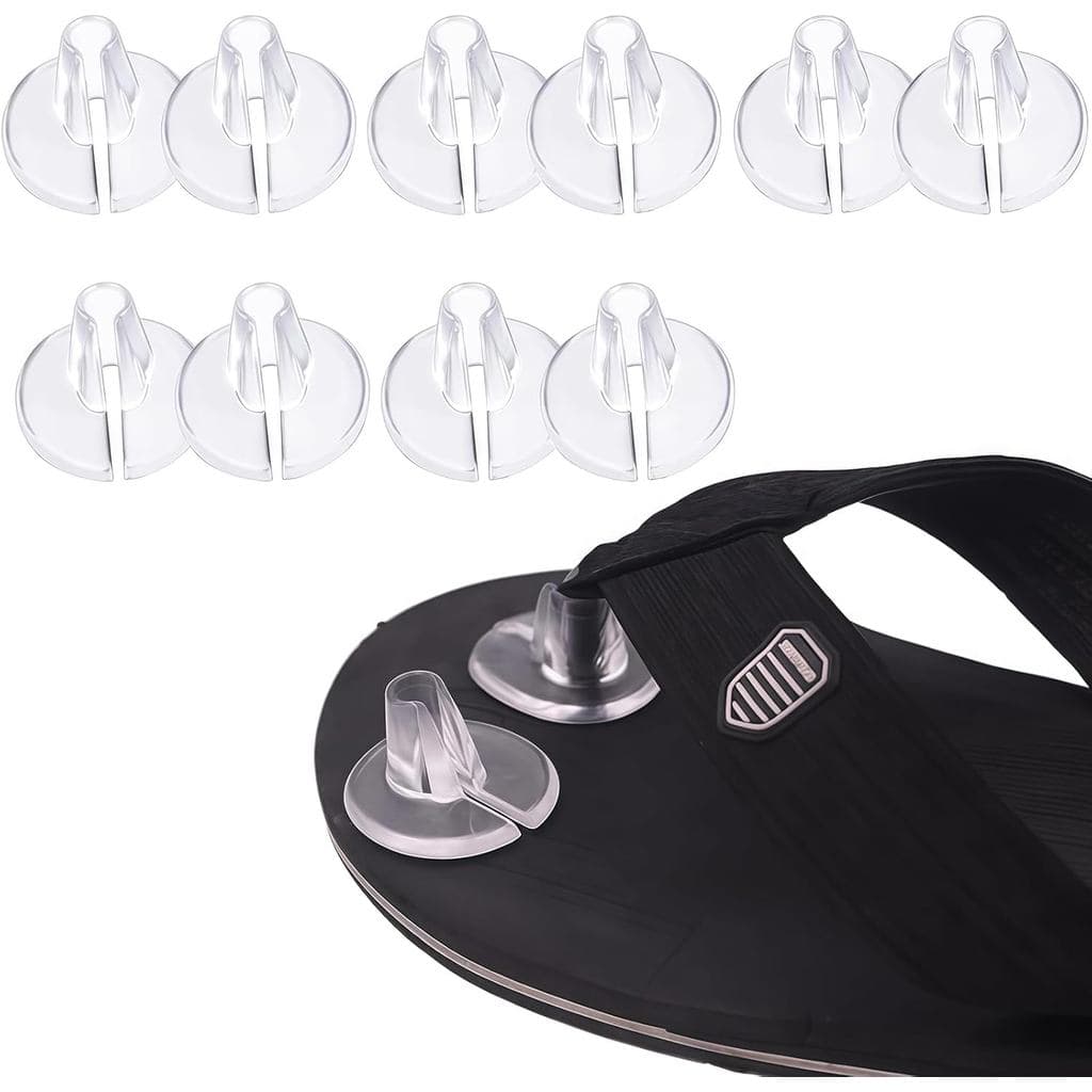 5 Pares de Protetores de Dedos em Gel de Silicone Transparente para Sandálias, Protetores de Dedos, Almofadas para Chine