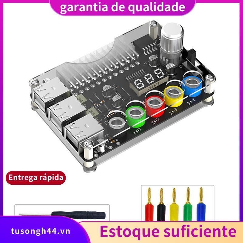 Placa De Fuga De Fonte De Alimentação ATX De 24 Pinos , Módulo , Botão De Tensão Ajustável , 6 Portas , USB 2.0 , Suport