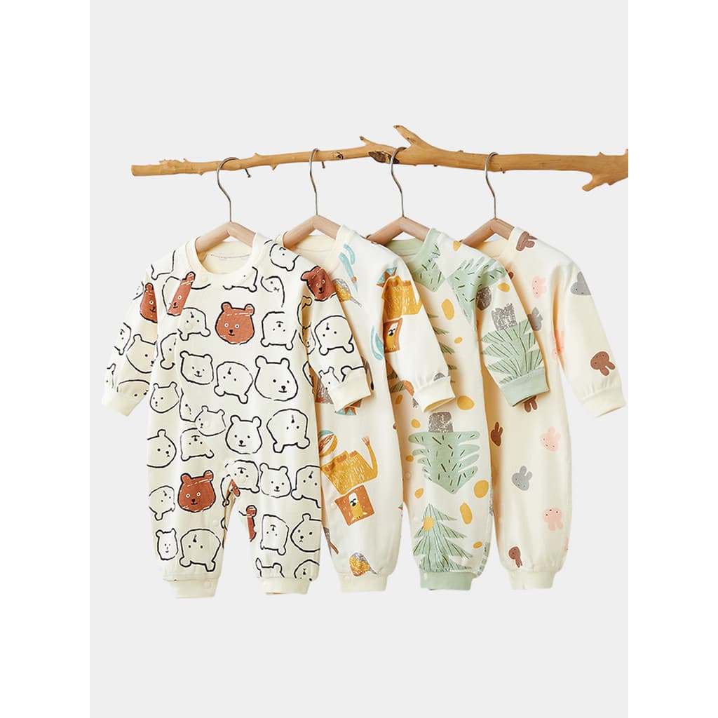 Roupas para recém-nascidos primavera outono inverno roupas de bebê macacão temporada puro algodão Bottoming roupas de ou