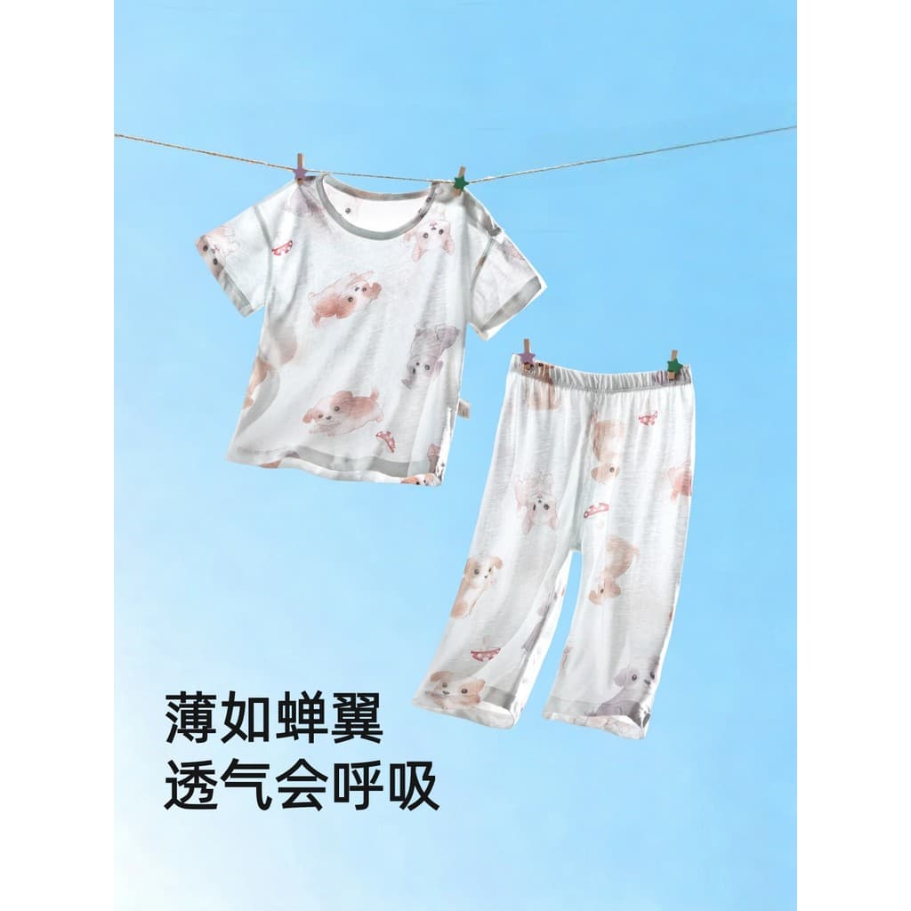 Bebê roupas de verão bebê menina puro algodão classe a divisão terno verão estilo fino 2026 novo estilo da criança roupa