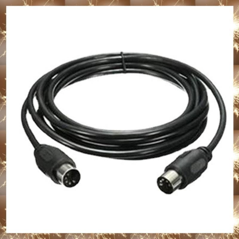 (Cabo De Extensão Div MIDI 5 Pinos Macho Para De Alta Qualidade Instrumento De Guitarra De Piano Elétrico 2M