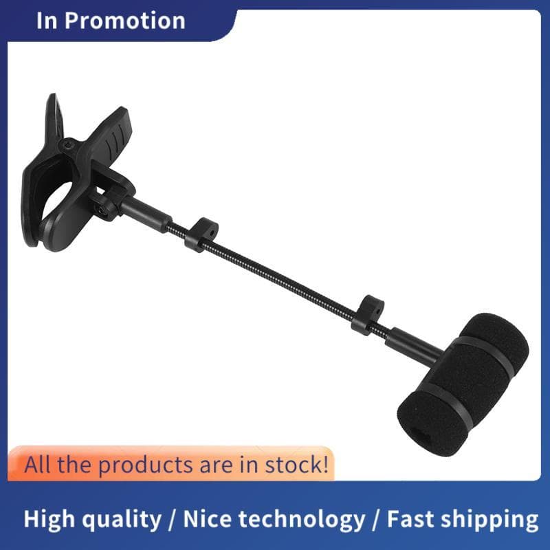 Clipe De Microfone Condensador De Instrumento Para Flauta Clarinete Piccolo Oboé Suporte Universal De Montagem Em Rack
