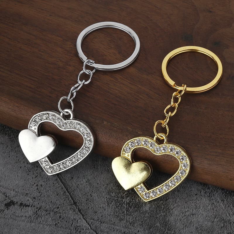 Diamante Coração Chaveiro Cristal Carro Charme Acessórios De Moda Presente
