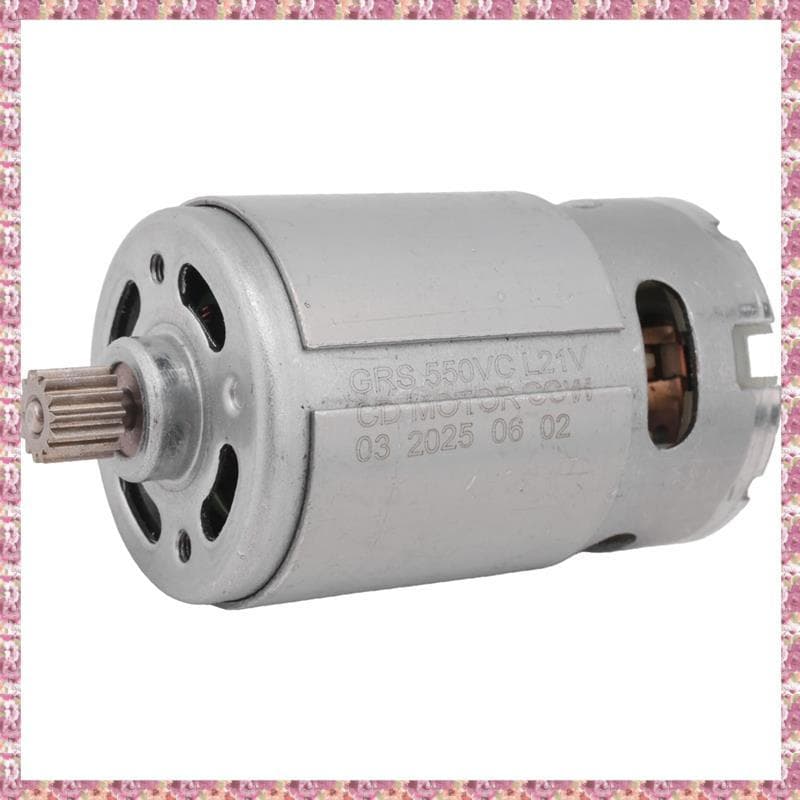 (Zsqa) Motor 550 DC 21V 14 Dentes Mini De Alto Desempenho Para Serras Manuais Elétricas