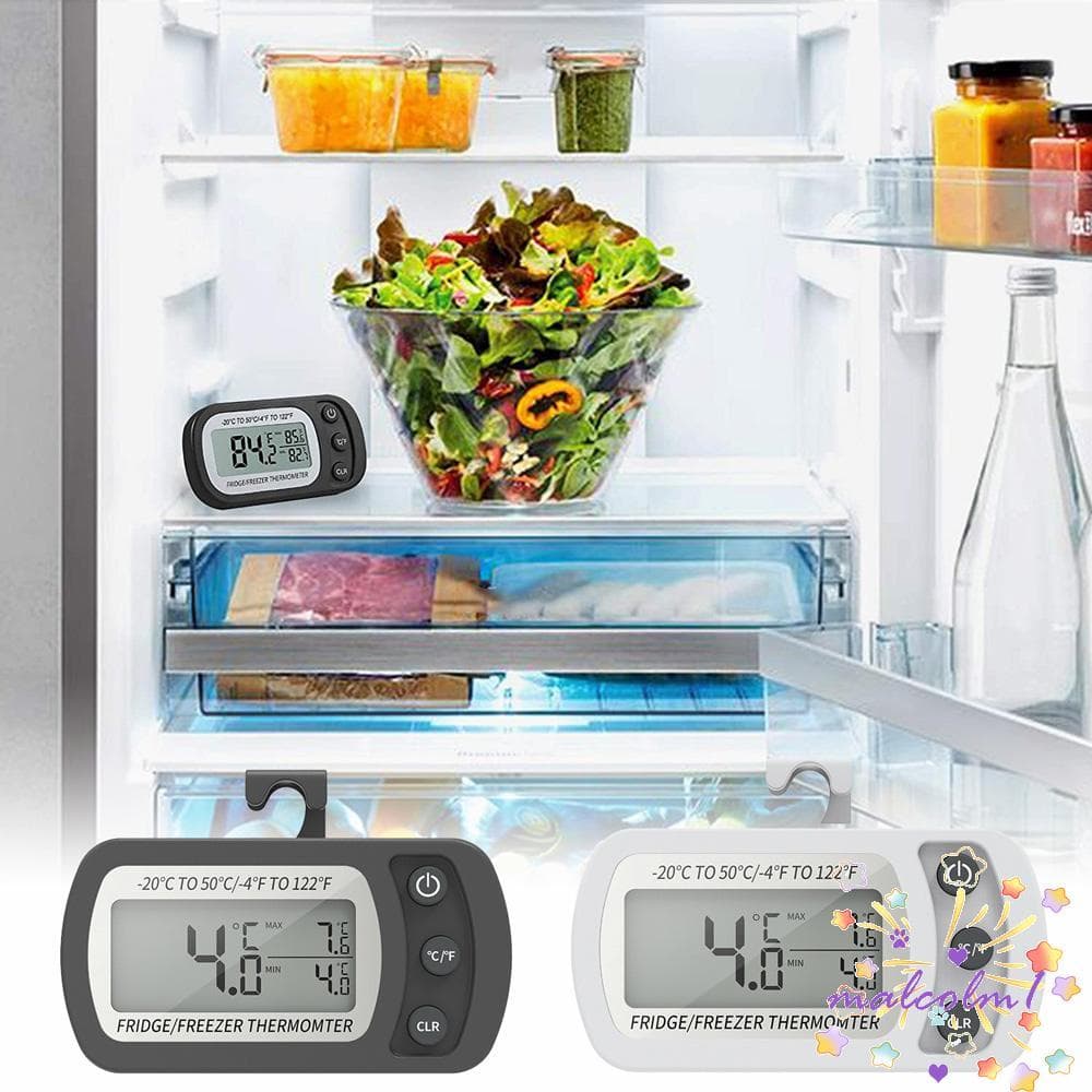 MALCOLM1 Medidor De Temperatura Refrigeração Para Geladeira À Prova D'água Ferramenta De Cozinha
