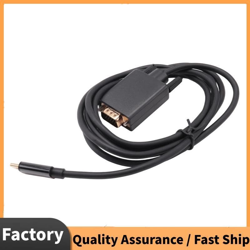Adaptador USB-C Para VGA Premium-Cabo Conversor Tipo D-Sub 15 Pinos 3.1 Compatível Com Telefones Celulares , Laptops , M