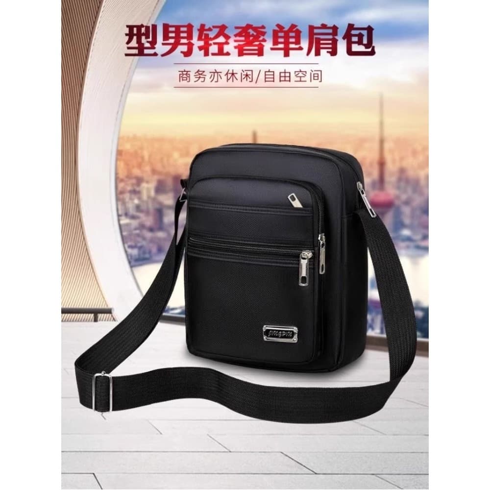 Bolsa de ombro masculina Oxford pano saco do mensageiro Casual bolsa de lona masculina mochila pequena carteira maleta