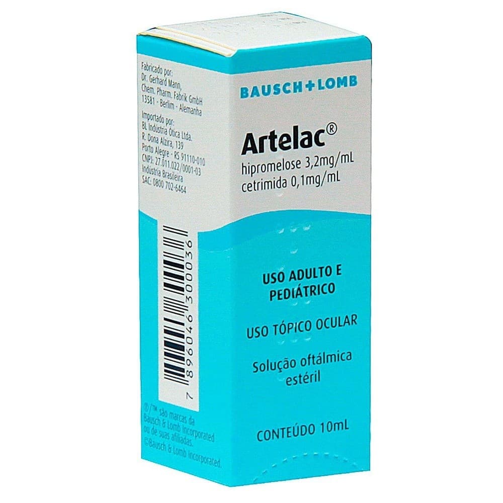 Colírio Artelac Bausch + Lomb Solução Oftálmico Estéril 10ml