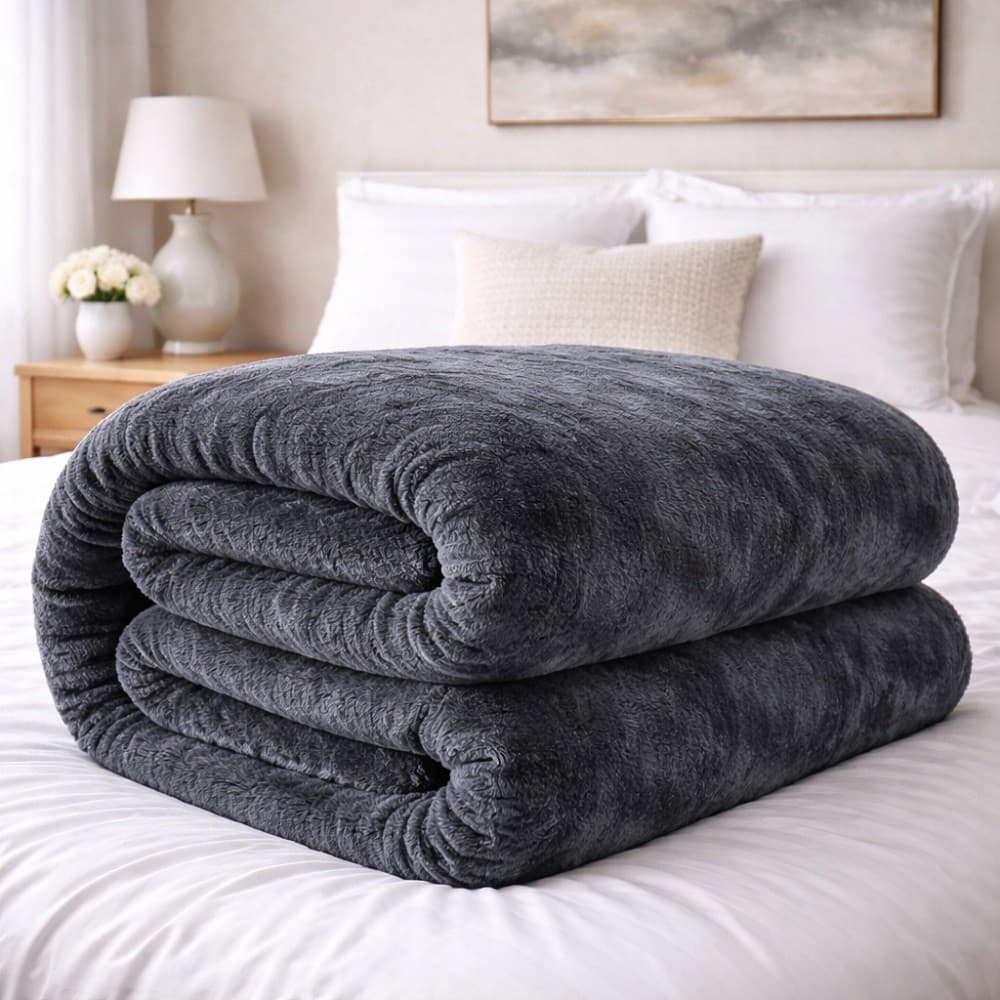 Cobertor Queen Corttex Super Soft 500 Alta Gramatura Microfibra Toque de Seda Grosso Volumoso Pesado