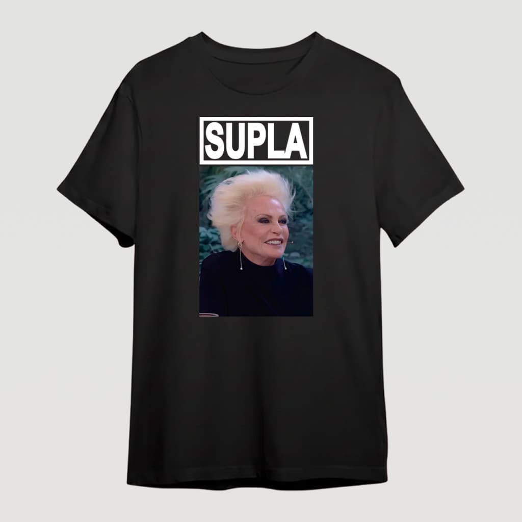 Camiseta Xuxa Supla Meme 2026 Algodão Penteado Oversized Malha Peruana Fria Penteada