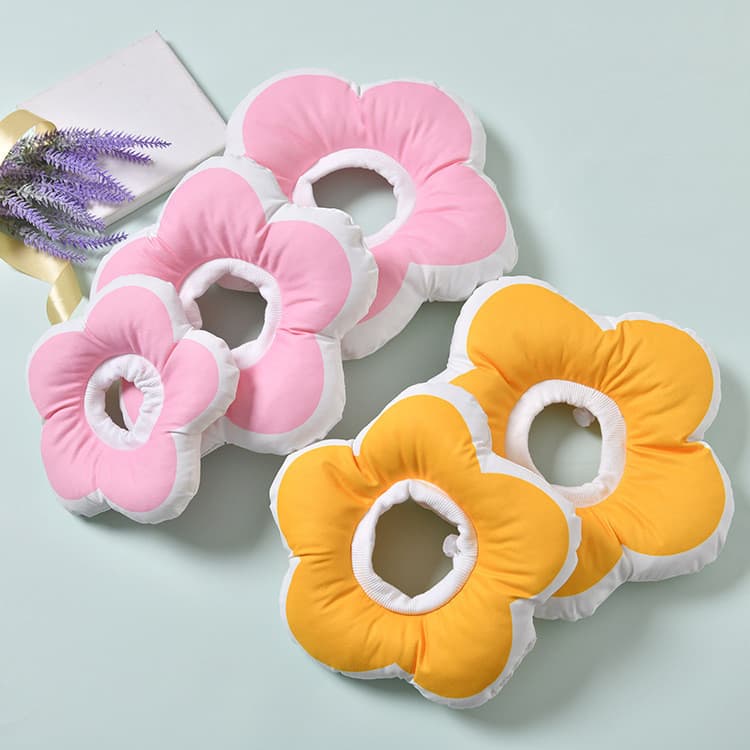 Coleira macia para animais de estimação, flor transfronteiriça, à prova d'água, Anti-lamber, mordida, esterilização para