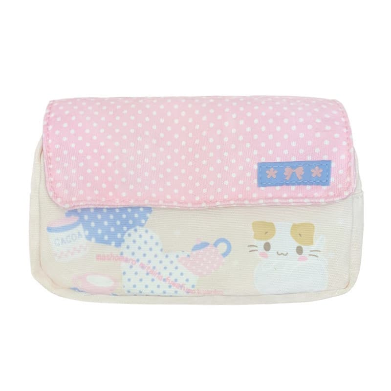 Estojo de lápis Maserati de gato fofo, adequado para uso escolar, bolsa cosmética Kawaii fofa
