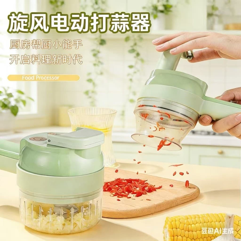 Picador de vegetais Gatling, utensílio multifuncional para fatiar, espremedor de alho, moedor, processador de alimentos