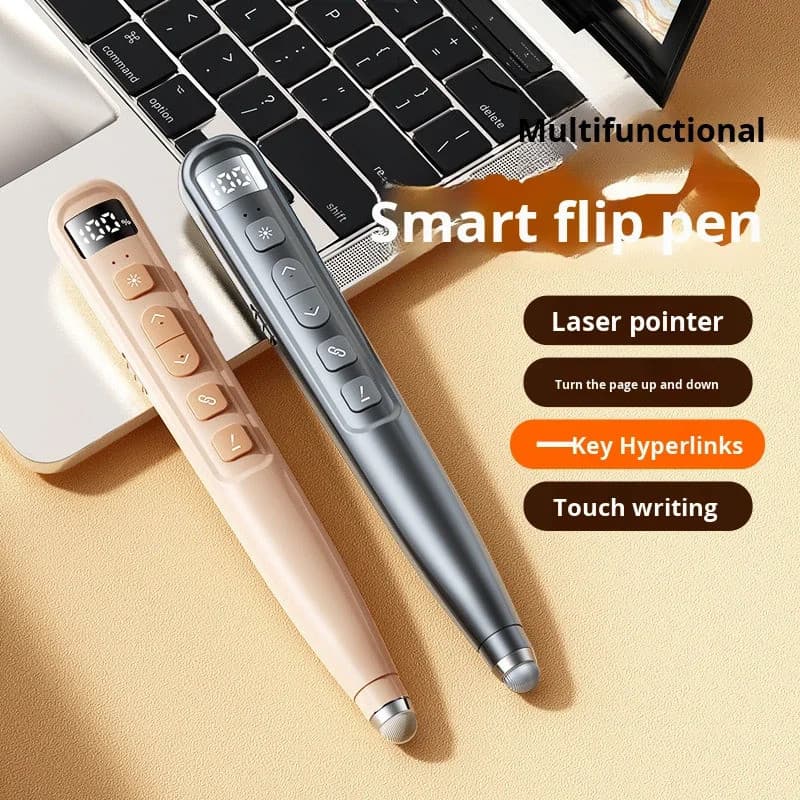 Design Durável Novo Q303 Material ABS Multimídia PPT Laser Flip Caneta Página Girando Ponteiro Pigfly