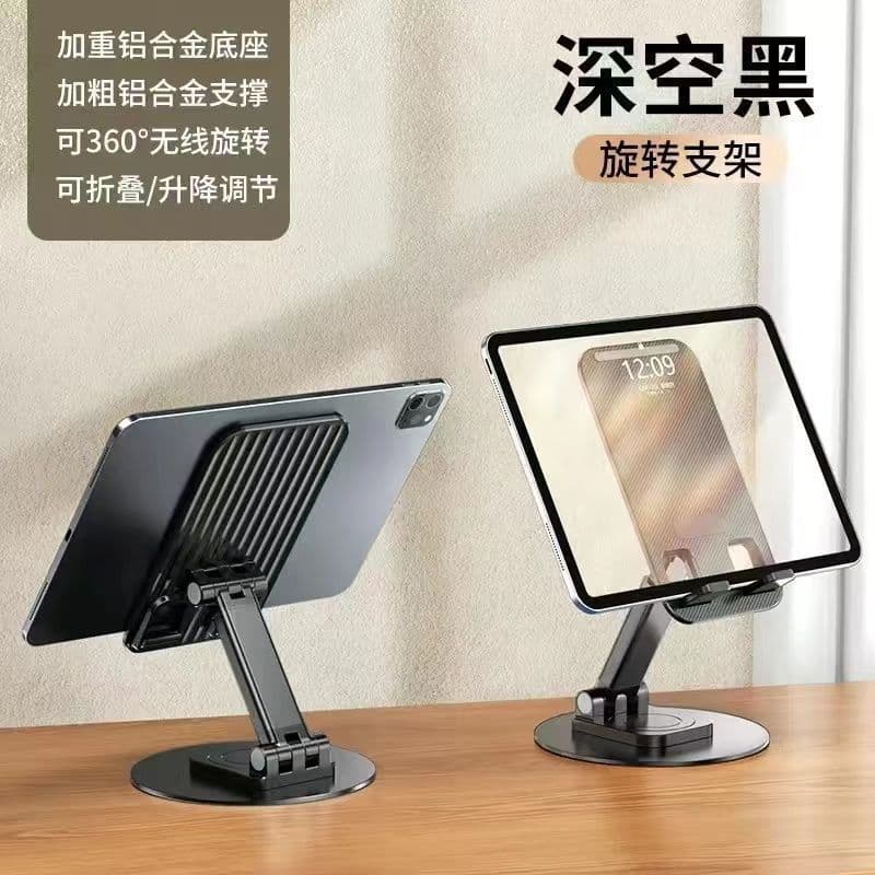 Suporte de telefone de Metal para mesa, elevador giratório de 360 graus, quadro de suporte dobrável para tablet