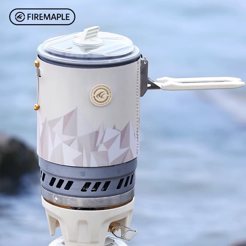 Conjunto de fogão a gás integrado ao ar livre Fire Maple Pot Star X3 Camping Fogão concentrado de calor Pote único Anel