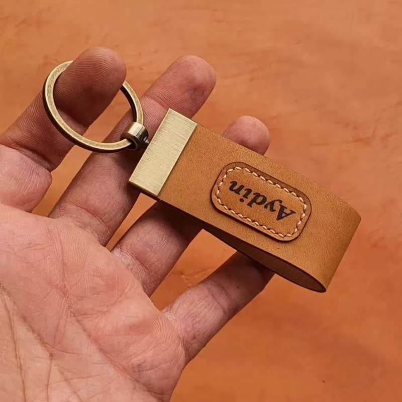 Chaveiro ferragem artesanal DIY couro fazendo corrente ferragem mão-costurado bens de couro caseiro apenas ferragem 4694