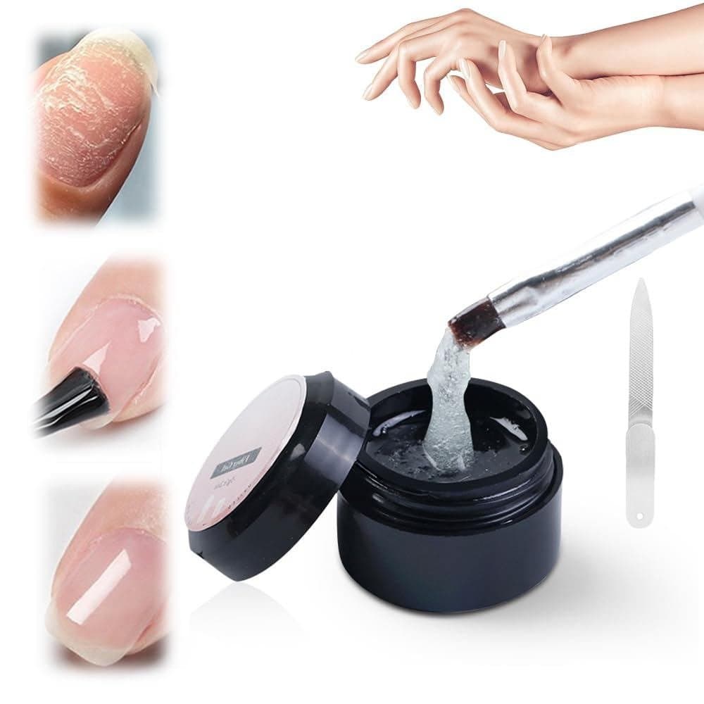 Gel Protetor para Reparação de Unhas, Novo Kit de Reparação de Unhas 2025 para Unhas Rachadas, Gel de Reparação Instantâ