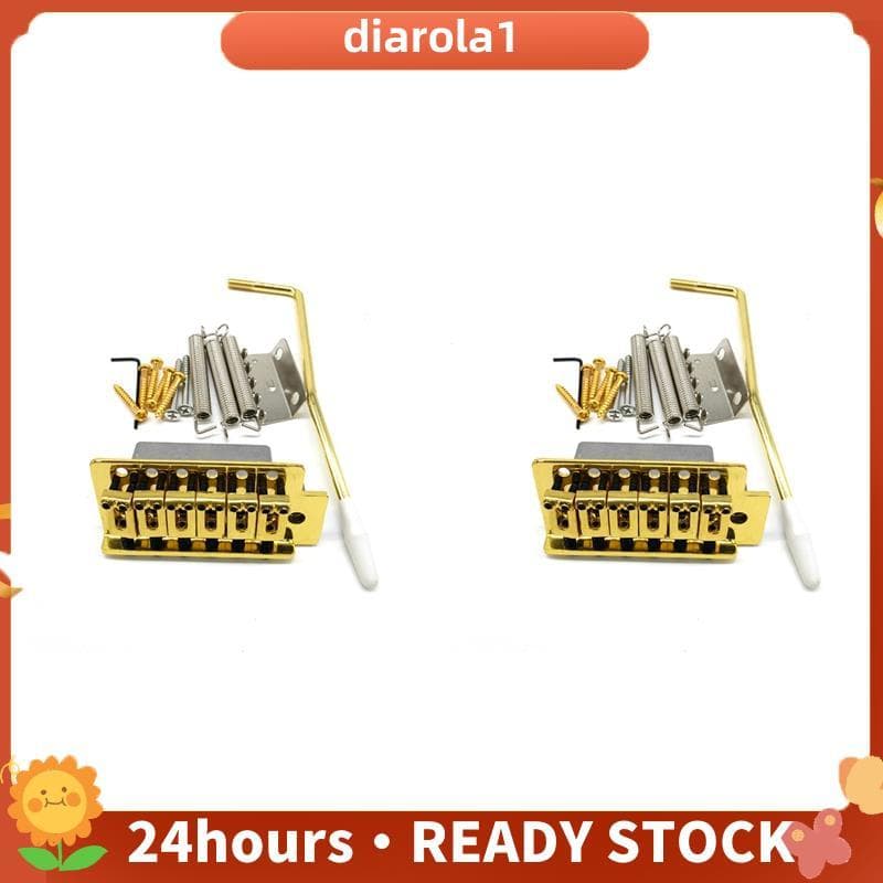 2 Molas De Braço De Ponte Tremolo De Guitarra Dourada Com Conjunto De Soquete De Barco Para Acessórios De Peças Elétrica