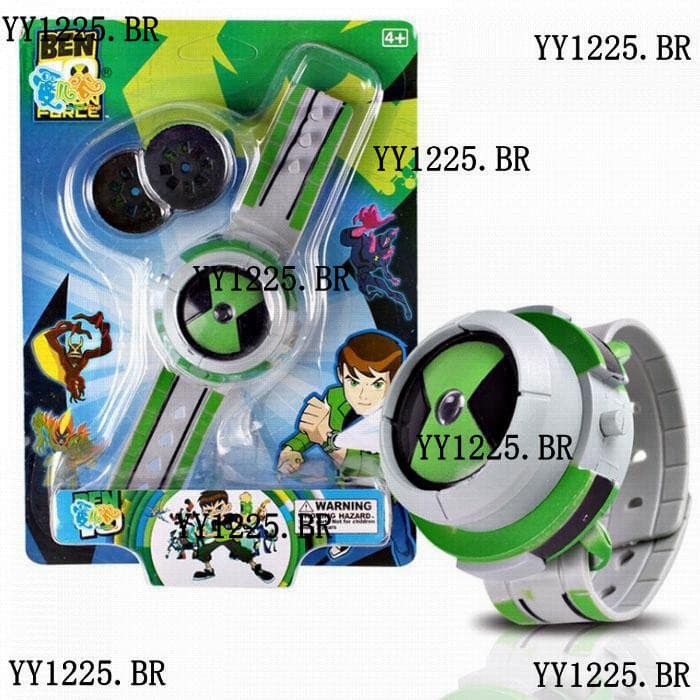 Juvenil Hacker Pequena Classe Transformação BEN Transformador Relógio 10 Brinquedo de Projeção Infantil Som de Desenho A