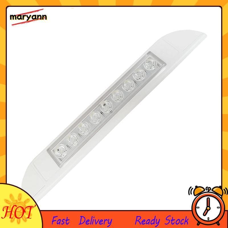 9 LED Luz Para Toldo 12V 24V À Prova D'água 256mm Lâmpada De Tira Motorhome Caravana Externa