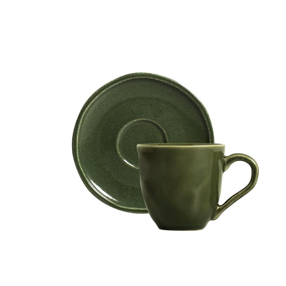 Conjunto c/ 12 Xícaras de Chá c/ Pires Daily Calm 170ml - PORTO BRASIL