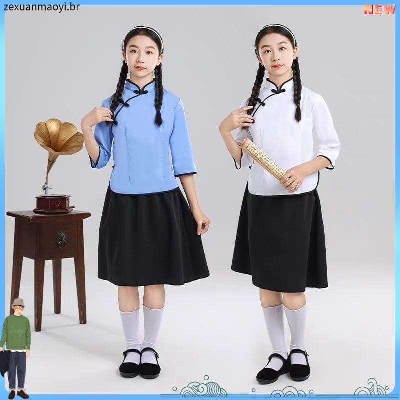 República da China estudante wear feminino Retro graduação classe wear quinto quatro juventude wear chinês montanha wear